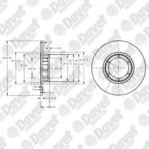 DELPHI BG2071 On Fren Diski Aynasi 6d-228mm R12 69-94